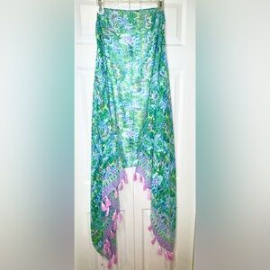 Lilly Pulitzer resort scarf with tassels. One size. NWOT